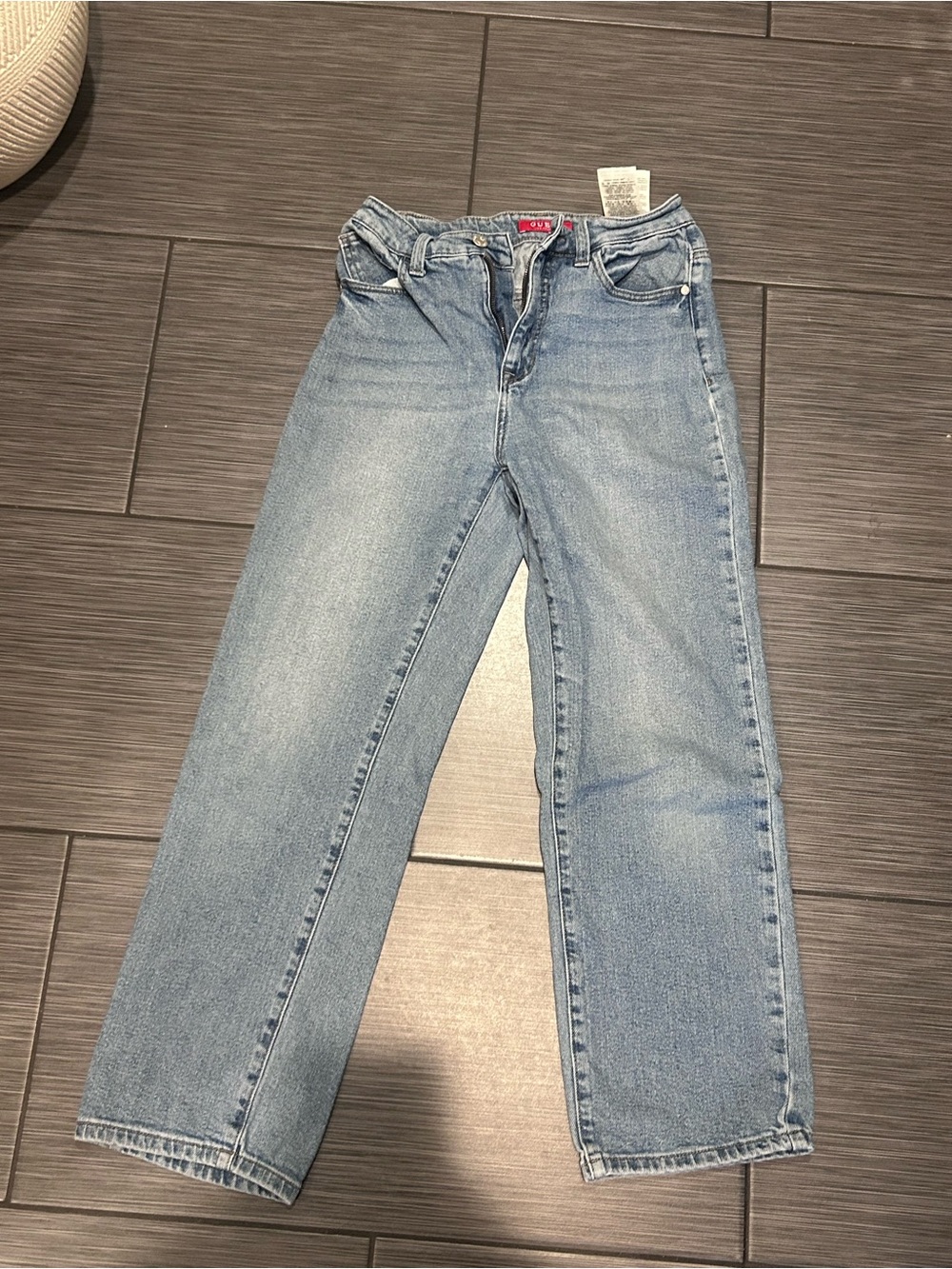 Guess Women's Light Blue Straight-Leg Jeans